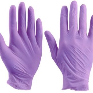 50 x Purple Nitrile Gloves - Powder & Latex Free - Small Medium Large