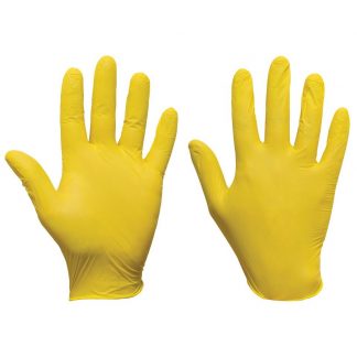 Yellow Nitrile Gloves